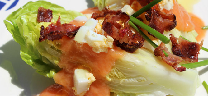Cogollos con salmorejo Cogollos con salmorejo