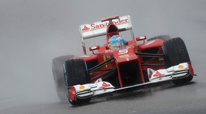 El español, durante la sesión de clasificación del GP de Alemania 2012, que ha estado marcada por la lluvia El español, durante la sesión de clasificación del GP de Alemania 2012, que ha estado marcada por la lluvia