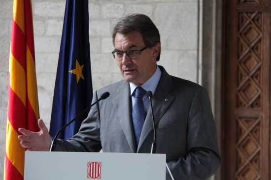 Artur Mas comparece en el Palau de la Generalitat Artur Mas comparece en el Palau de la Generalitat