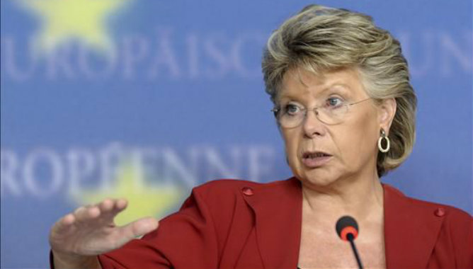 La comisaria europea de Justicia, Viviane Reding La comisaria europea de Justicia, Viviane Reding