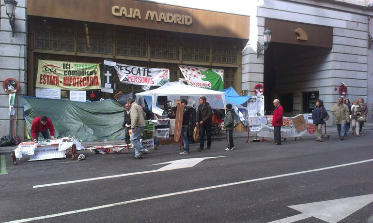 Acampada en la Plaza del Celenque Acampada en la Plaza del Celenque
