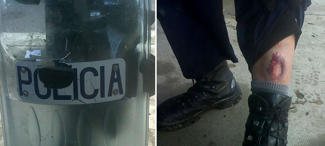 Ocho policías heridos y cuatro escudos de metacrilato rotos en prácticas con pelotas de goma entre policías Ocho policías heridos y cuatro escudos de metacrilato rotos en prácticas con pelotas de goma entre policías