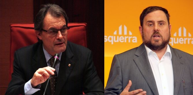 Artur Mas i Oriol Junqueras Artur Mas i Oriol Junqueras