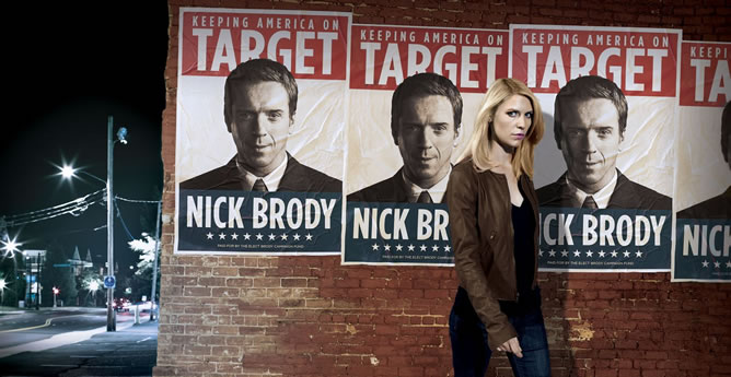 Uno de los carteles promocionales de la segunda temporada de 'Homeland' Uno de los carteles promocionales de la segunda temporada de 'Homeland'