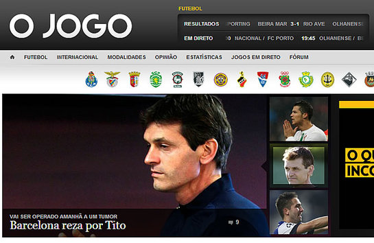 FOTOGALERIA: Portugal | 'O Jogo': "Barcelona reza por Tito" FOTOGALERIA: Portugal | 'O Jogo': "Barcelona reza por Tito"