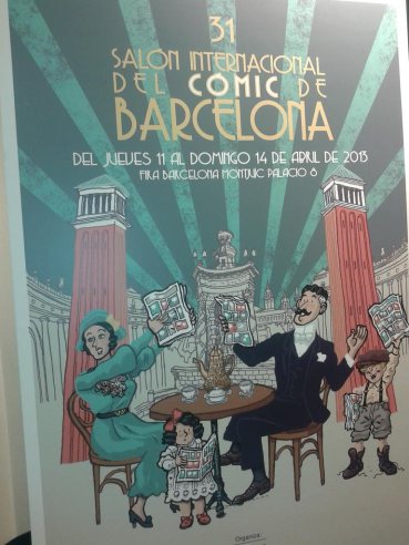 Cartell de la 31ena edició del Saló del Còmic que es farà a l'abril a Barcelona. Obra d'Alfonso Zapico Cartell de la 31ena edició del Saló del Còmic que es farà a l'abril a Barcelona. Obra d'Alfonso Zapico