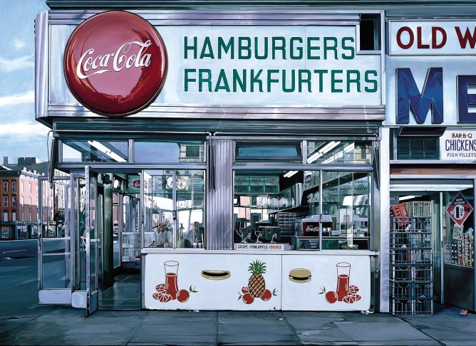 Nedick's (Richard Estes, 1970). Nedick's (Richard Estes, 1970).
