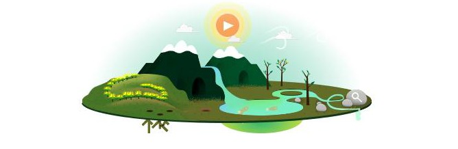 Día de la Tierra 2013, doodle de Google Día de la Tierra 2013, doodle de Google