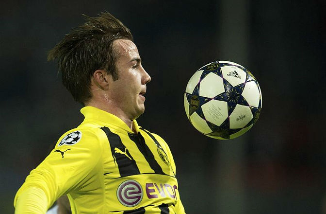 Mario Götze, durante un partido con el Borussia Mario Götze, durante un partido con el Borussia