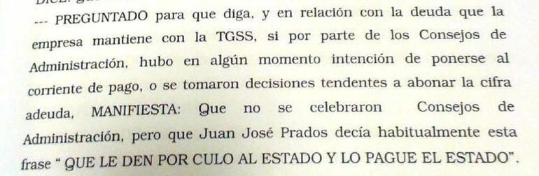 Directivos de ESABE reconocen pagos en negro de dietas y horas extra Directivos de ESABE reconocen pagos en negro de dietas y horas extra