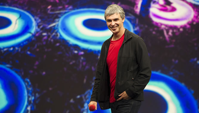 El presidente ejecutivo de Google, Larry Page, en la conferencia El presidente ejecutivo de Google, Larry Page, en la conferencia