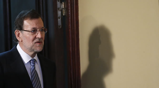 Mariano Rajoy, presidente del Gobierno, a su llegada a un acto público Mariano Rajoy, presidente del Gobierno, a su llegada a un acto público