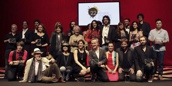 Premiados durante la gala de entrega de los XXII Premios de la Unión de Actores y Actrices Premiados durante la gala de entrega de los XXII Premios de la Unión de Actores y Actrices