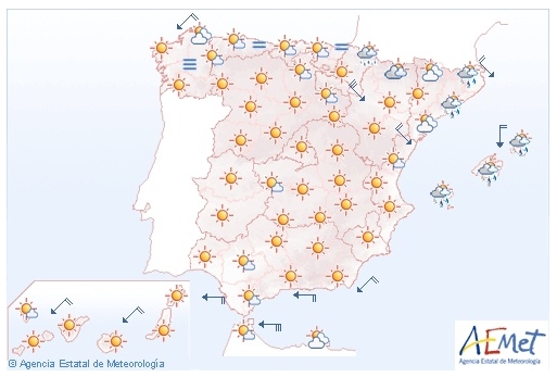 La previsión del tiempo para este viernes 28 de junio. La previsión del tiempo para este viernes 28 de junio.