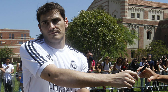 Iker Casillas, en la concentración del Real Madrid en Los Ángeles Iker Casillas, en la concentración del Real Madrid en Los Ángeles