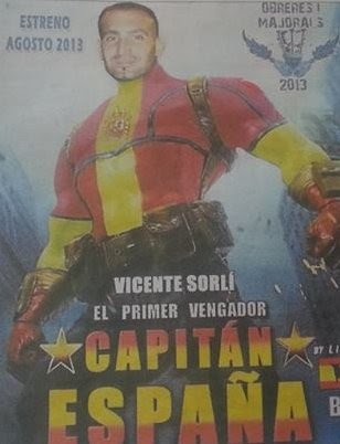 El Capitán España de Bétera provoca malestar por sus referencias ideológicas El Capitán España de Bétera provoca malestar por sus referencias ideológicas
