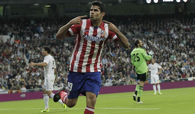 El delantero del Atlético ha dado la victoria a su equipo en el derbi que su equipo ha jugado ante el Real Madrid en el Bernabéu. El delantero del Atlético ha dado la victoria a su equipo en el derbi que su equipo ha jugado ante el Real Madrid en el Bernabéu.