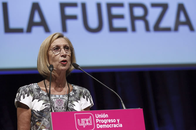 La líder de UPyD, Rosa Díez, durante su intervención en el segundo congreso nacional de Unión, Progreso y Democracia La líder de UPyD, Rosa Díez, durante su intervención en el segundo congreso nacional de Unión, Progreso y Democracia