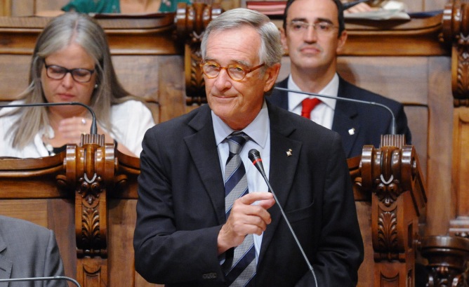 Xavier Trias, al plenari municipal de Barcelona Xavier Trias, al plenari municipal de Barcelona