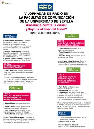 V jornadas de Radio Sevilla en la facultad de Comunicación de la Universidad de Sevilla V jornadas de Radio Sevilla en la facultad de Comunicación de la Universidad de Sevilla