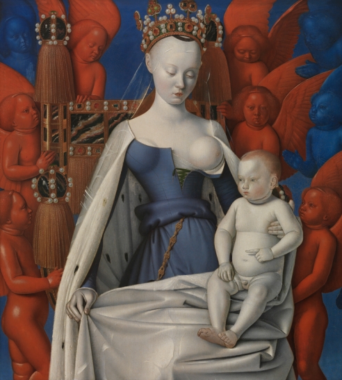 'La Virgen con niño y ángeles', de Jean Fouquet 'La Virgen con niño y ángeles', de Jean Fouquet