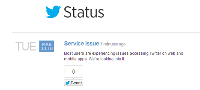 Twitter se cae Twitter se cae