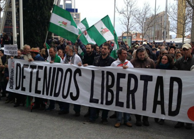 Manifestación de apoyo a los detenidos el 22M Manifestación de apoyo a los detenidos el 22M