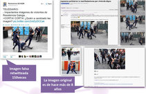 Imagen falsa del 22M retuiteada por Resistencia Galega Imagen falsa del 22M retuiteada por Resistencia Galega