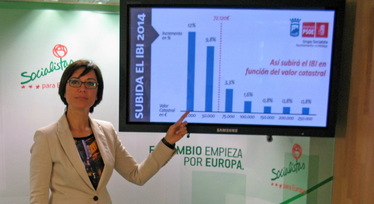 La portavoz socialista en el Ayuntamiento de Málaga, María Gámez La portavoz socialista en el Ayuntamiento de Málaga, María Gámez