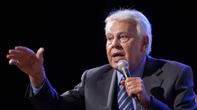 Felipe González, durante una conferencia Felipe González, durante una conferencia