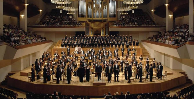 El Coro Nacional de España, durante una actuación El Coro Nacional de España, durante una actuación