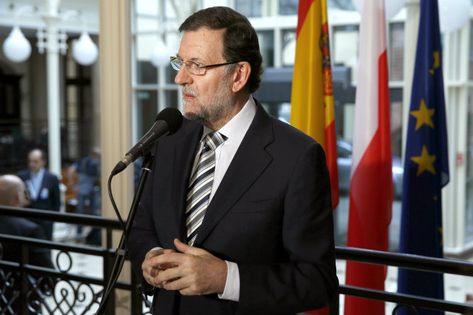 El presidente del Gobierno, Mariano Rajoy, que asiste a la cumbre hispano-polaca celebrada en Gdansk El presidente del Gobierno, Mariano Rajoy, que asiste a la cumbre hispano-polaca celebrada en Gdansk