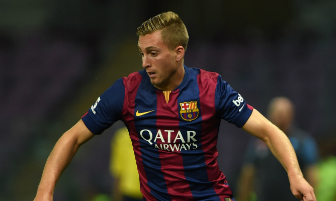 Deulofeu, durante un encuentro de pretemporada Deulofeu, durante un encuentro de pretemporada