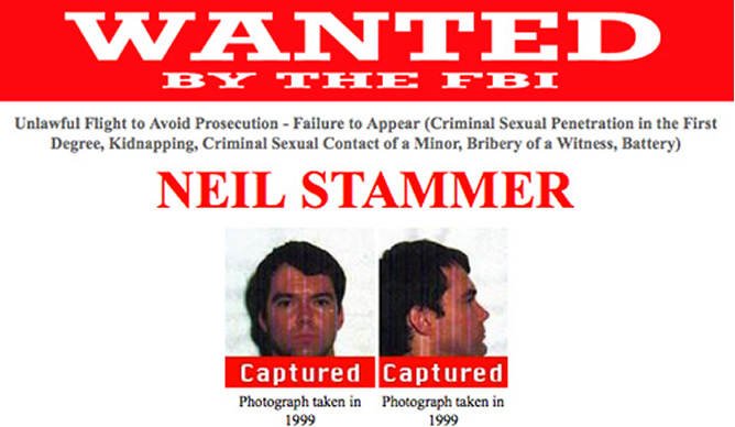 Cartel de búsqueda del FBI por el que fue detenido Neil Strammer Cartel de búsqueda del FBI por el que fue detenido Neil Strammer