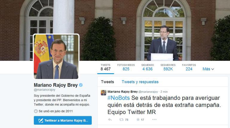 El repentino aumento de followers de Rajoy El repentino aumento de followers de Rajoy