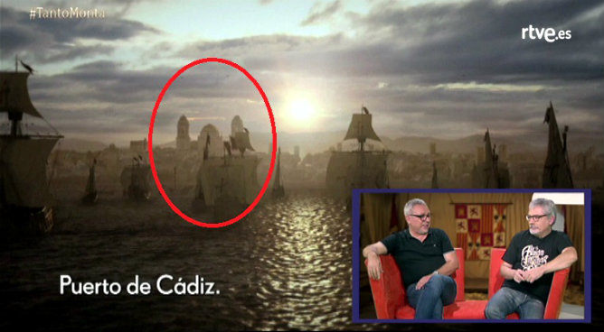 Frades y Maurel explican el error en 'Isabel' con la catedral de Cádiz Frades y Maurel explican el error en 'Isabel' con la catedral de Cádiz