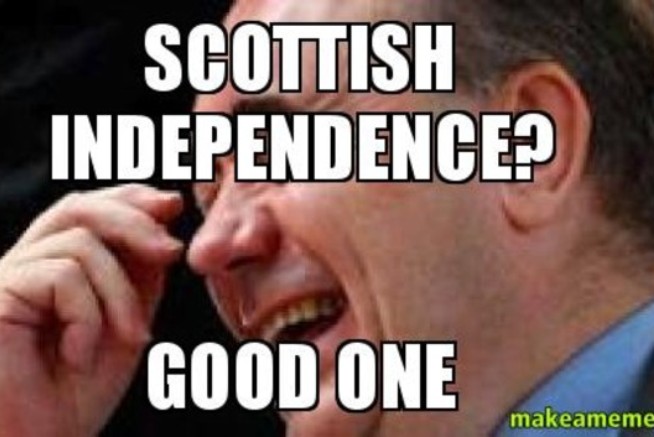 Memes llenos de risa e ironía ante el referéndum independentista de Escocia Memes llenos de risa e ironía ante el referéndum independentista de Escocia