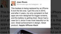 Comentario publicado desde la cuenta de Joan Rivers, fallecida el pasado 4 de septiembre Comentario publicado desde la cuenta de Joan Rivers, fallecida el pasado 4 de septiembre