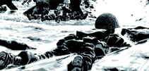 Imagen del cómic 'Omaha Beach, 6 jun 1944' del guionista Jean-David Morvan y el ilustrador Dominique Bertail Imagen del cómic 'Omaha Beach, 6 jun 1944' del guionista Jean-David Morvan y el ilustrador Dominique Bertail