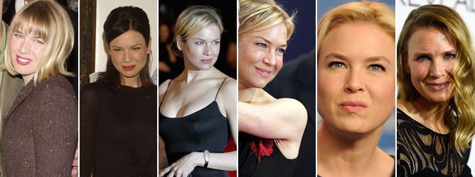 Evolución del aspecto de Renée Zellweger desde el año 2000 Evolución del aspecto de Renée Zellweger desde el año 2000