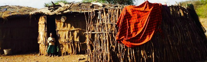 Poblado Masai en Tanzania Poblado Masai en Tanzania