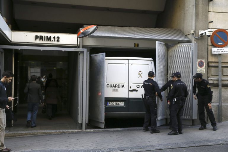 Un furgón de la Guardia Civil entrando en la Audiencia Nacional Un furgón de la Guardia Civil entrando en la Audiencia Nacional