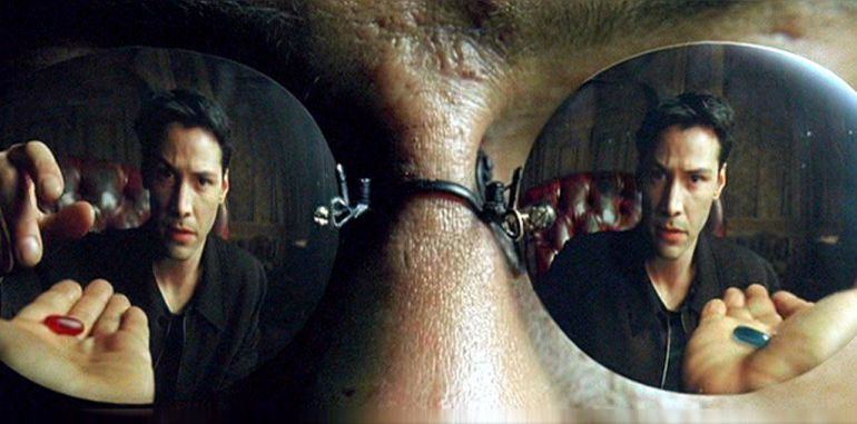 Fotograma de la película 'Matrix', referente perfecto de la dualidad realidad virtual-vida real Fotograma de la película 'Matrix', referente perfecto de la dualidad realidad virtual-vida real