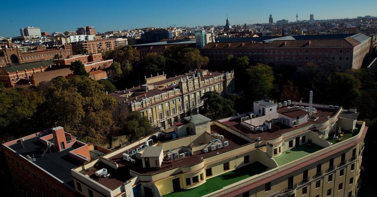 Vista aérea del Palacio de Liria, propiedad de la Casa de Alba. Vista aérea del Palacio de Liria, propiedad de la Casa de Alba.