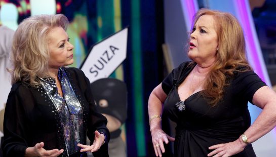 MADRID, SPAIN - DECEMBER 04: (L-R) Mayra Gomez Kemp and Fedra Lorente aka La Bambi attend 'El Hormiguero' Tv show at Vertice Studio on December 4, 2014 in Madrid, Spain. (Photo by Juan Naharro Gimenez/Getty Images) MADRID, SPAIN - DECEMBER 04: (L-R) Mayra Gomez Kemp and Fedra Lorente aka La Bambi attend 'El Hormiguero' Tv show at Vertice Studio on December 4, 2014 in Madrid, Spain. (Photo by Juan Naharro Gimenez/Getty Images)