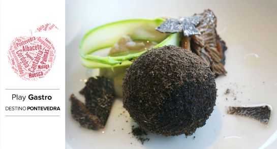 Uno de los platos del menú degustación de Casa Solla. Uno de los platos del menú degustación de Casa Solla.