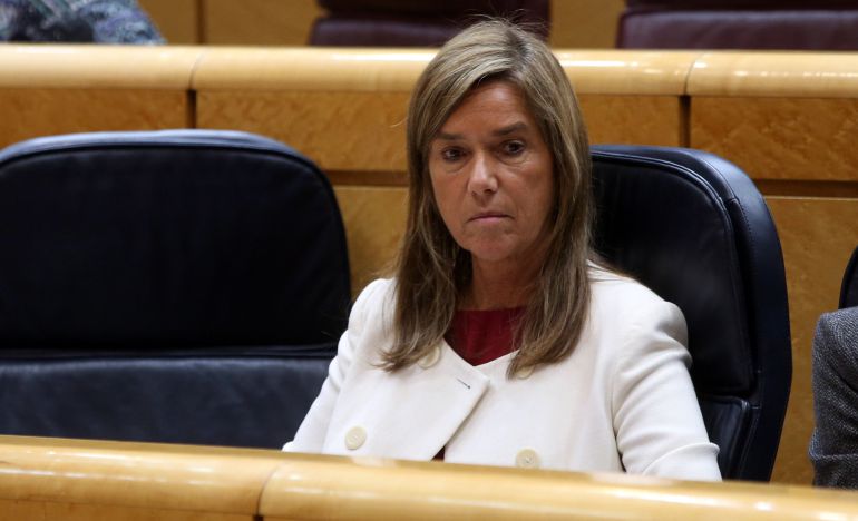 La ministra de Sanidad, Ana Mato, en el pleno del Senado.(DVD 701) La ministra de Sanidad, Ana Mato, en el pleno del Senado.(DVD 701)