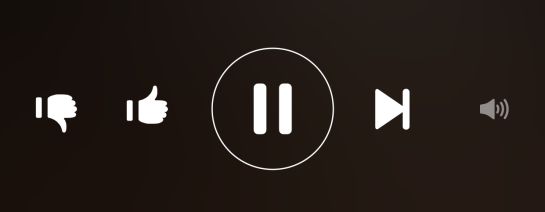Botones de las ‘radios’ de Spotify Botones de las ‘radios’ de Spotify