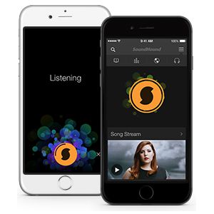 Los teléfonos iPhone 6 y iPhone 6 Plus con la aplicación SoundHound Los teléfonos iPhone 6 y iPhone 6 Plus con la aplicación SoundHound