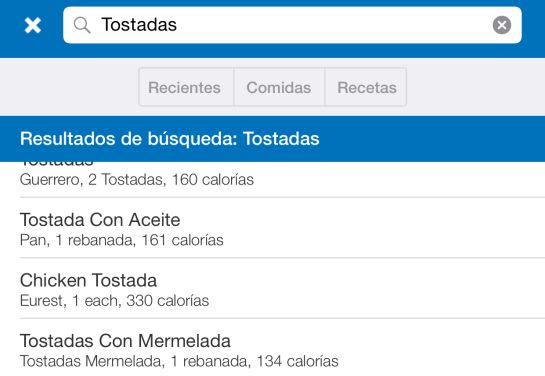 La aplicación ‘MyFitnessPal’ en el iPhone La aplicación ‘MyFitnessPal’ en el iPhone